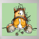 Funny Horse Cartoon Poster (Vorne)
