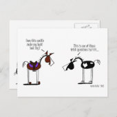 Funny Horse Cartoon Postkarte (Vorne/Hinten)