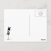 Funny Horse Cartoon Postkarte (Rückseite)