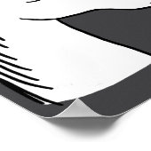 Funny Horse D  Poster (Ecke)