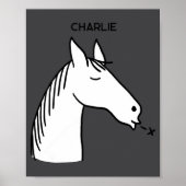 Funny Horse D  Poster (Vorne)