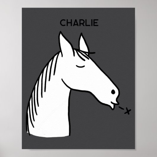 Funny Horse D  Poster (Vorne)
