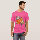 Funny Horse Design Vintag T-Shirt (Vorne ganz)