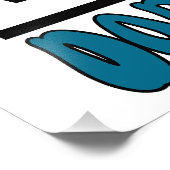 Funny Horse Donkey lächeln bei Menschen sarkastisc Fotodruck (Ecke)