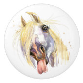 Funny Horse Drawer Knobs Keramikknauf (Vorderseite)