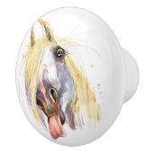 Funny Horse Drawer Knobs Keramikknauf (Rechts)