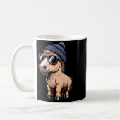 Funny Horse In Retro Style - Farm Humour Ny Funny Kaffeetasse (Links)