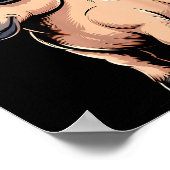 Funny Horse In Retro Style - Farm Humour Ny Funny Poster (Ecke)