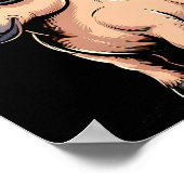 Funny Horse In Retro Style - Farm Humour Ny Funny  Poster (Ecke)