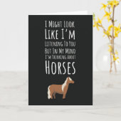 Funny Horse Lover Cards Equestrian Equine Animal Karte (Gelbe Blume)