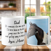 Funny Horse Lover Custom Foto Reiten Kaffeetasse