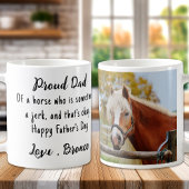 Funny Horse Lover Custom Foto Reiten Kaffeetasse