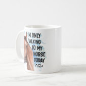 Funny Horse Lover Geschenk Western Cowgirl Reittie Kaffeetasse (Vorderseite Links)