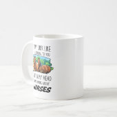 Funny Horse Lover Tasse (Vorderseite Links)