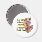 Funny Horse Magnet (Vorderseite/Rückseite)