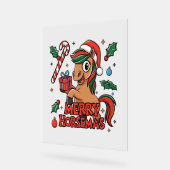 Funny Horse Merry Horsemas Acrylschild (Winkel)
