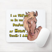Funny Horse Mousepad (Mit Mouse)