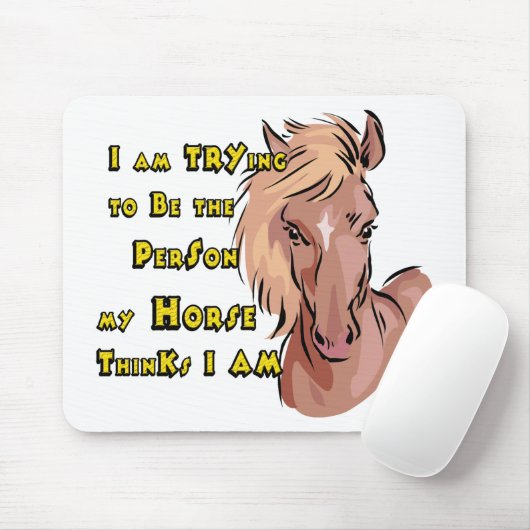 Funny Horse Mousepad (Mit Mouse)