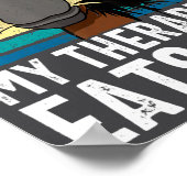 Funny Horse My Therast Eats Hay Tee Hor  Poster (Ecke)