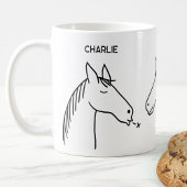 Funny Horse Personalisiert Kaffeetasse