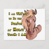 Funny Horse Postkarte (Vorderseite)