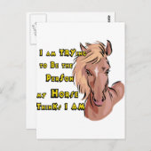 Funny Horse Postkarte (Vorne/Hinten)