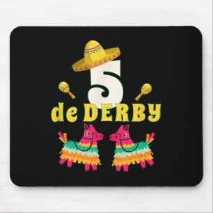 Funny Horse Racing Vintag Cinco De Der Mousepad