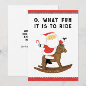 Funny Horse Racing Weihnachten (Vorne/Hinten)
