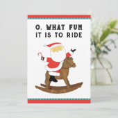 Funny Horse Racing Weihnachten (Stehend Vorderseite)