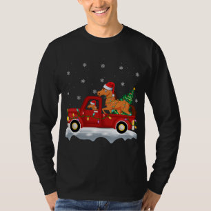 Funny Horse Ride Weihnachtsbaum Red Truck Pferd Ch T-Shirt