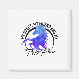 Funny Horse Riding Geschenk - Reiten ist mein Glüc Magnet