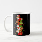 Funny Horse Santa Elf Snowman Christmas Womens Men Kaffeetasse (Links)