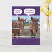 Funny Horse - Seien Sie froh, dass Sie nicht zum G Karte (Gelbe Blume)