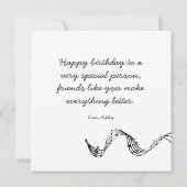 Funny Horse Singing Happy Birthday Card mit Name Karte (Rückseite)