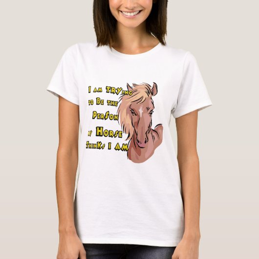 Funny Horse T-Shirt (Vorderseite)