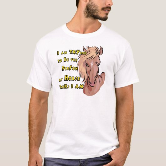 Funny Horse T-Shirt (Vorderseite)