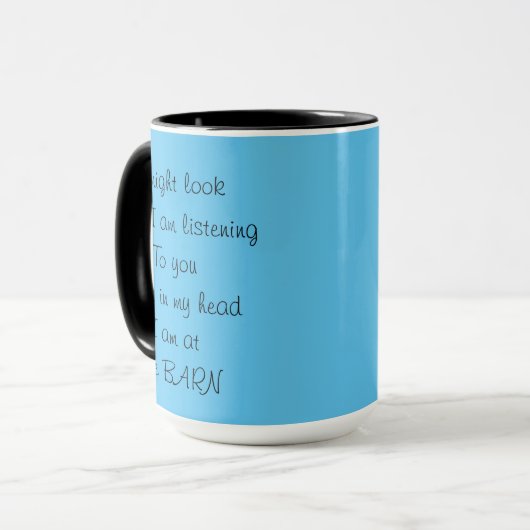 Funny Horse Tasse (Vorderseite Links)