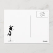 Funny Horse Wild Turkey Chase Cartoon Postcard Postkarte (Rückseite)