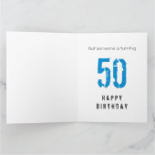 Funny Horses 50. Geburtstag von allen Karte (Innenseite)