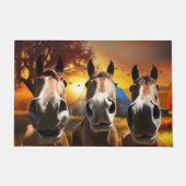 Funny Horses Fußmatte (Vorderseite)