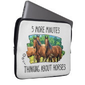 Funny Horses Laptop Sleeve (Vorne Rechts)