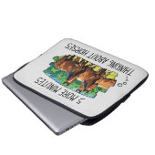 Funny Horses Laptop Sleeve (Vorne Knopf)