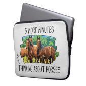 Funny Horses Laptop Sleeve (Vorderseite Links)