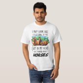 Funny Horses Lover T-Shirt (Vorne ganz)
