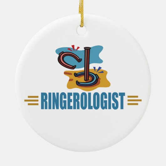 Funny Horseshoes Keramikornament (Hinten)