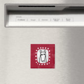 Funny Horst on Red Kühlschrank Magnet (In Situ (Geschirrspüler))