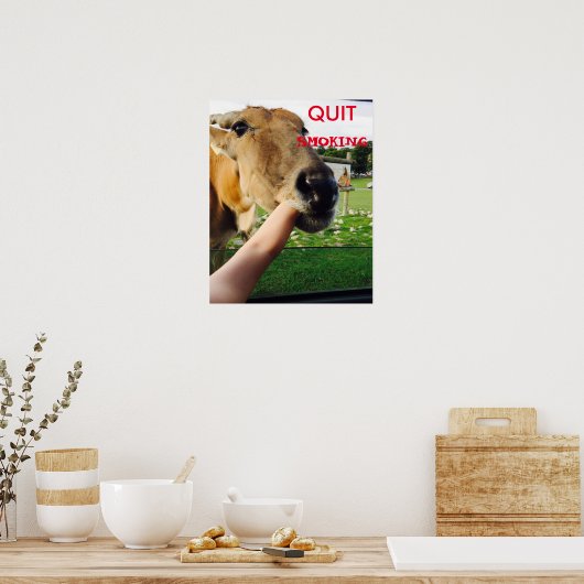 Funny hört auf zu rauchen Poster (Küche)