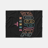 Funny Hospice Nurse Doctor Graduation Medical Nurs Fleecedecke (Vorderseite (Horizontal))