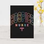 Funny Hospice Nurse Doctor Graduation Medical Nurs Karte (Gelbe Blume)