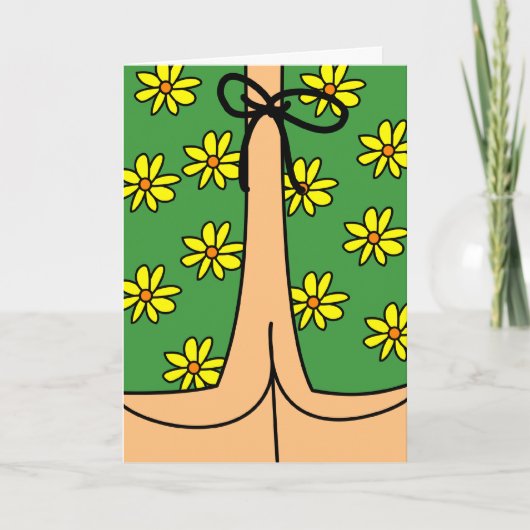 Funny Hospital Gown und Hintern fühlen sich bald b Karte (Vorderseite)